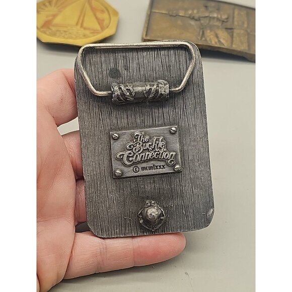 1980 BOEING B-17 FLYING FORTRESS BELT BUCKLE EUC - Picture 4 of 4